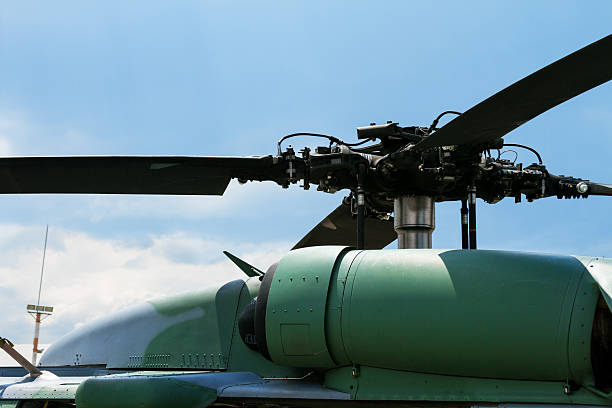 istock Military Helicopter rotor close-Up 481454715