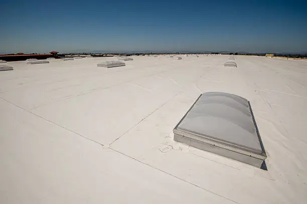 Photo of PVC Membrane Roof on a Large Warehouse