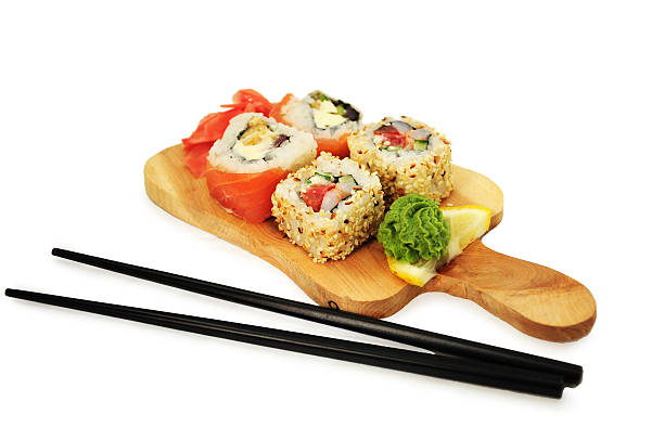 sushi set stock photo