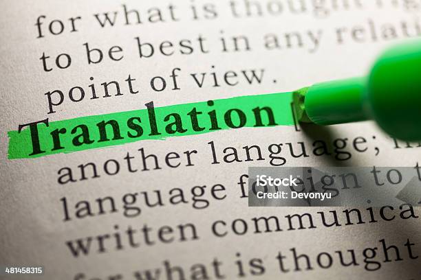 Translation Stock Photo - Download Image Now - Translation, Dictionary, Book