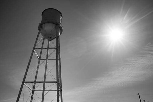 istock Small Town Water Tower Utilitiy Infrastructure Storage Reservoir 481459680