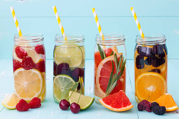istock Detox fruit infused flavored water 481459880