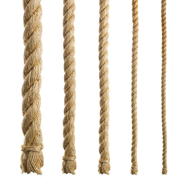Thick Natural Ropes Isolated stock photo