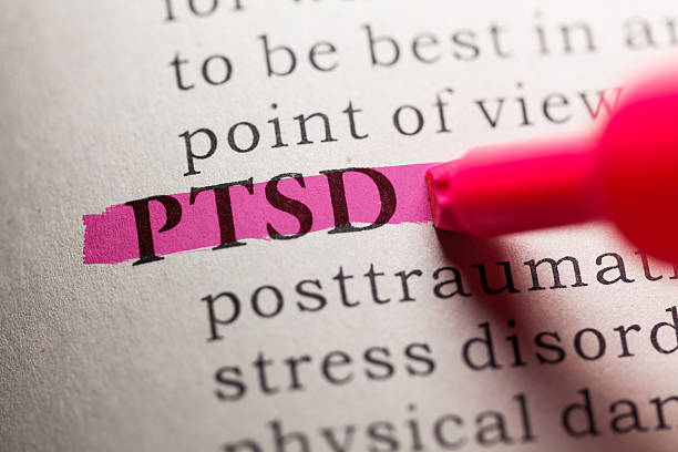 post traumatic stress disorder Fake Dictionary, definition of the word PTSD. post traumatic stress disorder photos stock pictures, royalty-free photos & images