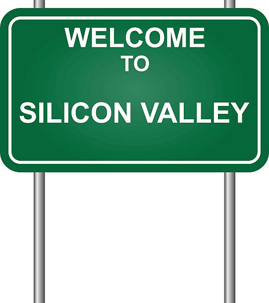 Welcome to Silicon Valley vector Welcome to Silicon Valley vector silicon valley stock illustrations