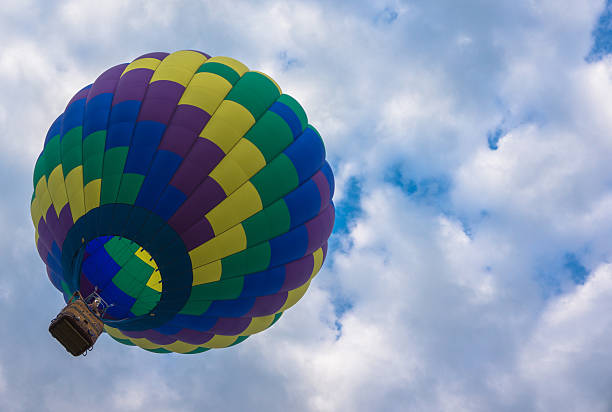 istock hot air balloon moving with the wind 481471488