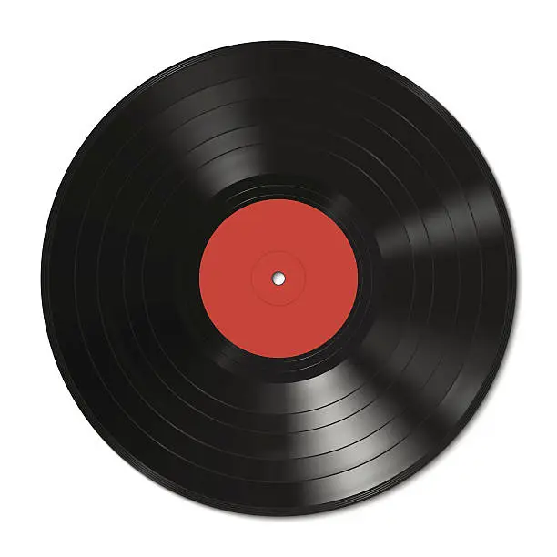 Vector illustration of Vinyl record template