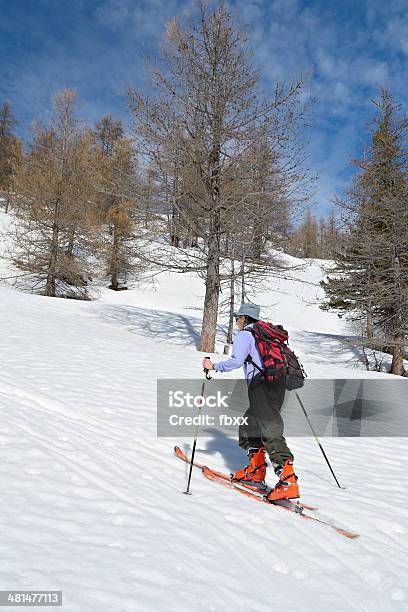 Sci Fuori Pista - Fotografie stock e altre immagini di Viaggiare da soli - Viaggiare da soli, Alpi, Ambientazione esterna