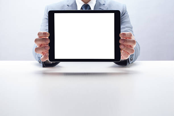 istock Businessman Showing Digital Tablet 481477117