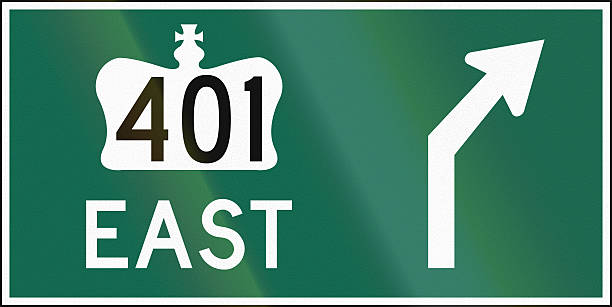 istock QEW Guide Road Sign In Ontario - Canada 481479414