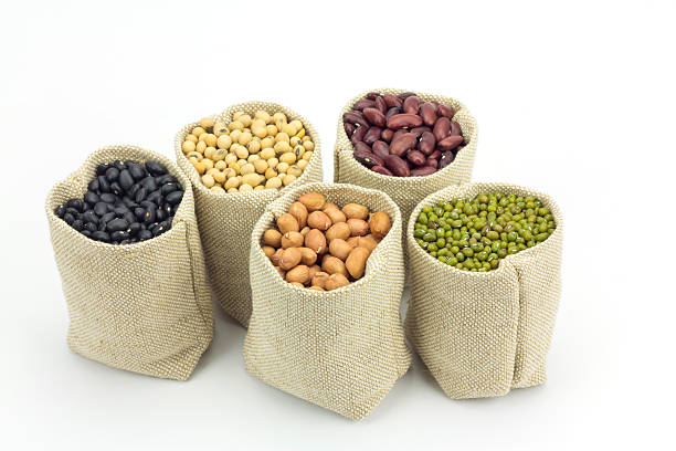istock Different kinds of beans in sacks bag 481479824