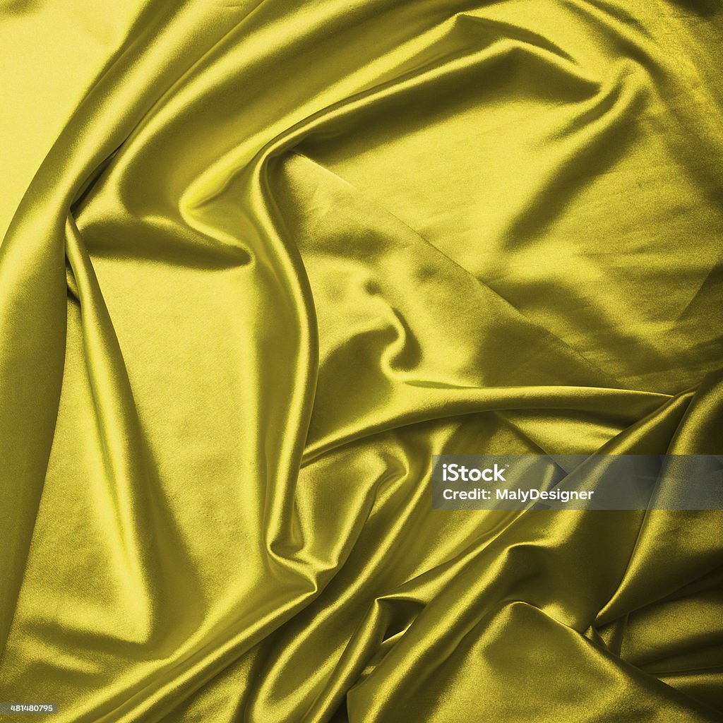 Fond de texture de soie jaune gros plan - Photo de Abstrait libre de droits