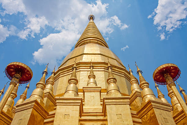 Places of worship Buddha Relics Pagoda. stock photo