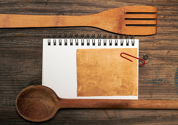 istock Vintage recipe paper 481482104