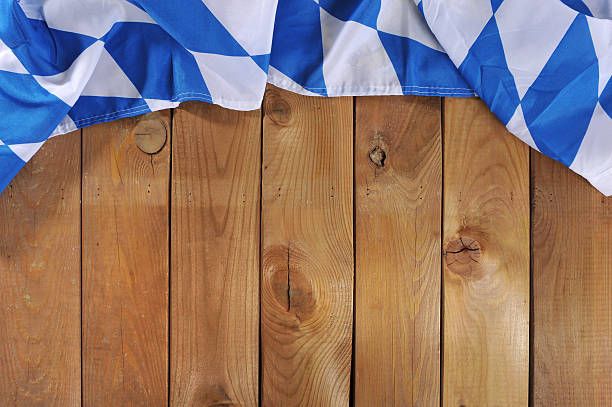 istock Bavarian flag on wooden board 481482950