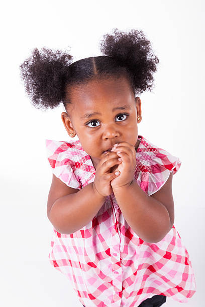 istock Cute little african american girl 481484643