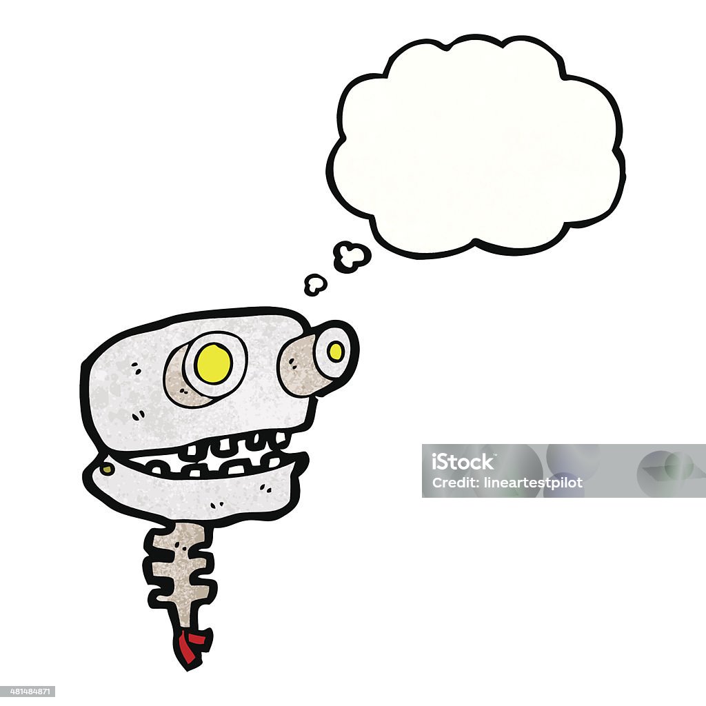 Comic Roboter Head Stock Vektor Art und mehr Bilder von Betrachtung
