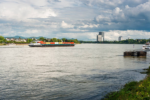 istock freight ship on River rhine in Bonn 481486124