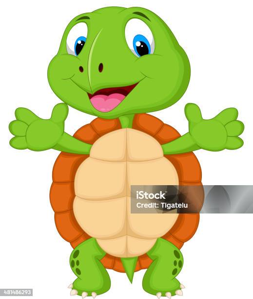 Cute Turtle Cartoon Stock Illustration - Download Image Now - Animal, Animal Body Part, Animal Hand