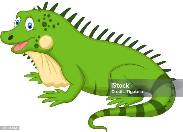 Cute Iguana Cartoon Stock Illustration - Download Image Now - Animal,  Cartoon, Characters - iStock