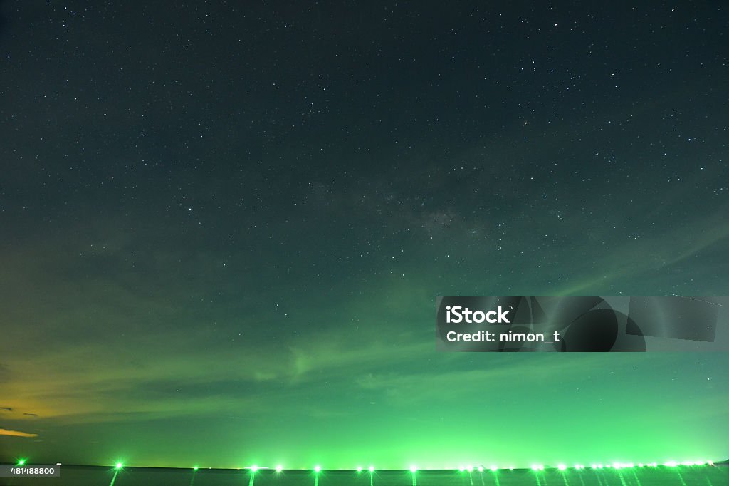 Night sky full of star and visible milky way Night sky full of star and visible milky way. 2015 Stock Photo