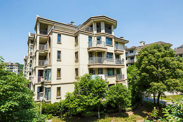 istock apartment building in suburban area 481489218