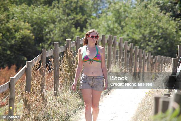 Summertime Stroll Stock Photo - Download Image Now - Adult, Adults Only, Agricultural Field