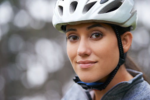 Portrait of an attractive young cyclist