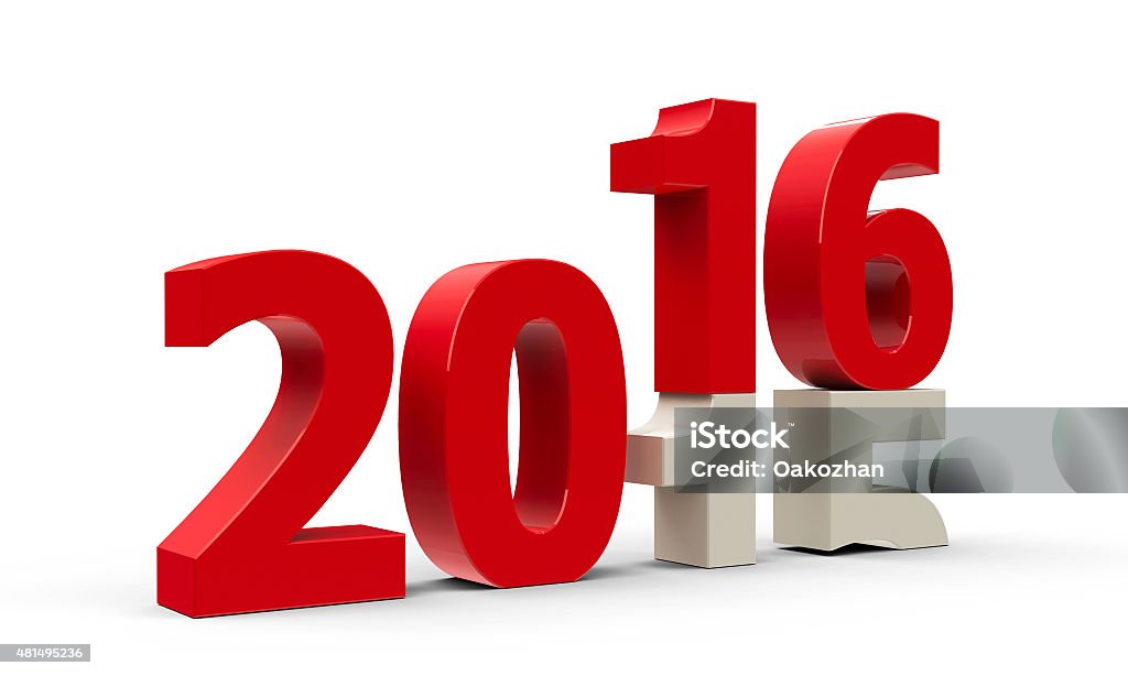 2015-2016 2015-2016 change represents the new year 2016, three-dimensional rendering 2015 Stock Photo
