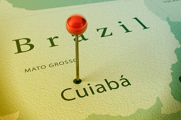 istock Cuiaba Map City Straight Pin Vintage 481495393