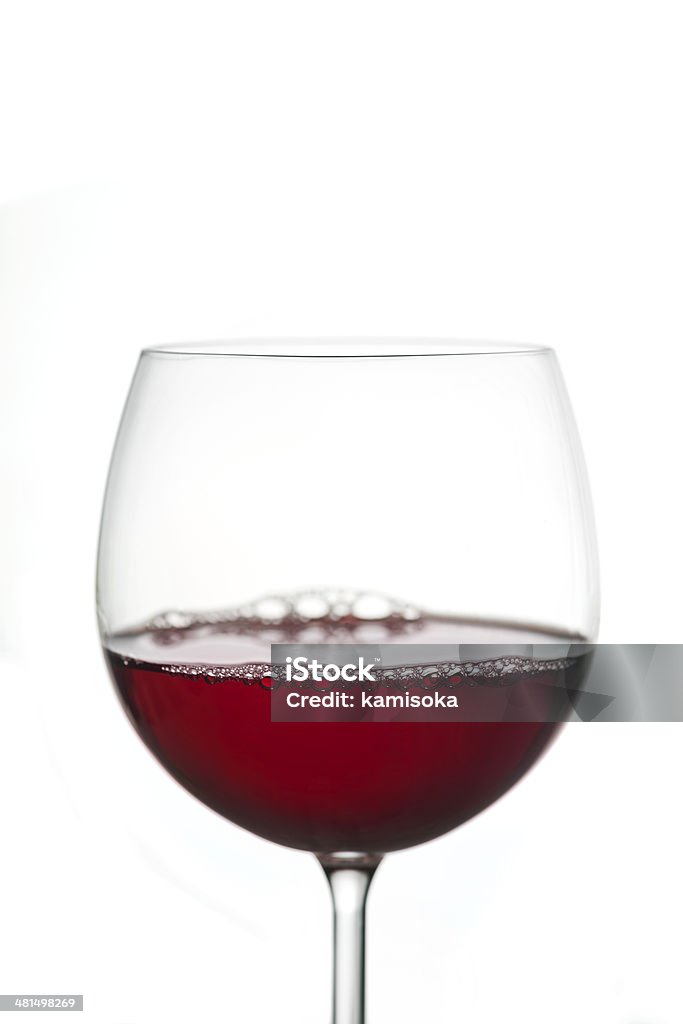 Vinho tinto em um vidro - Foto de stock de Bebida royalty-free