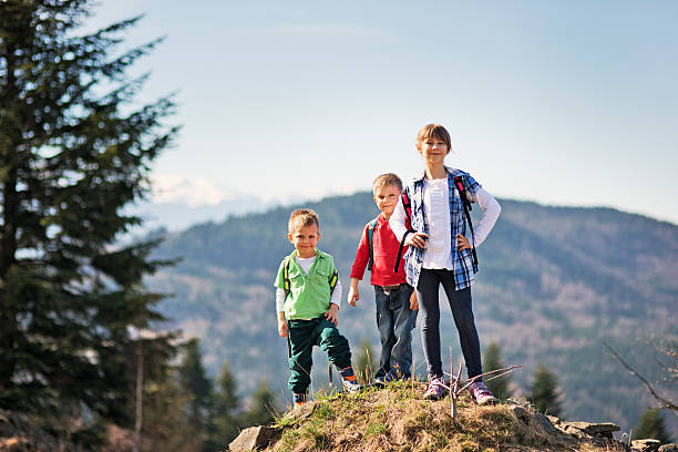 istock Little hikers enjoying the view 481498537