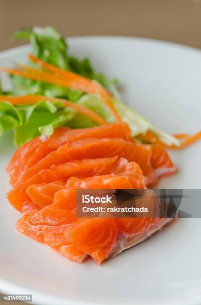 Salmon Sashimi Stock Photo - Download Image Now - 2015, Appetizer, Close-up