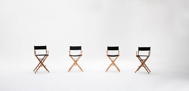 Director's Chairs stock photo