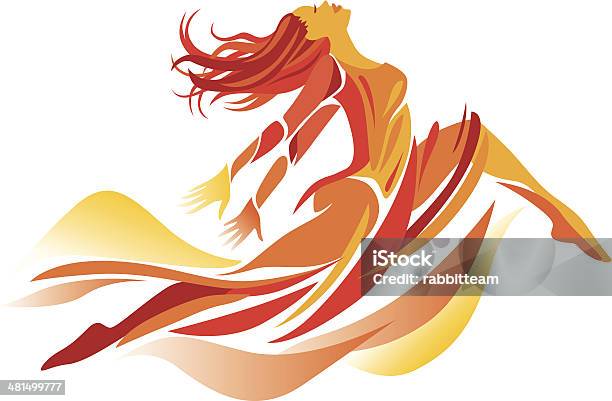 Modern Dancing Stock Illustration - Download Image Now - Modern Dancing, Women, Dancing