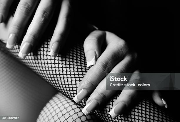 Touch Stock Photo - Download Image Now - Lingerie, Fashion Model, Showgirl