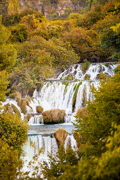 istock Cascade waterfalls in Krka Croatia 481501396