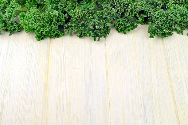 Kale Border stock photo