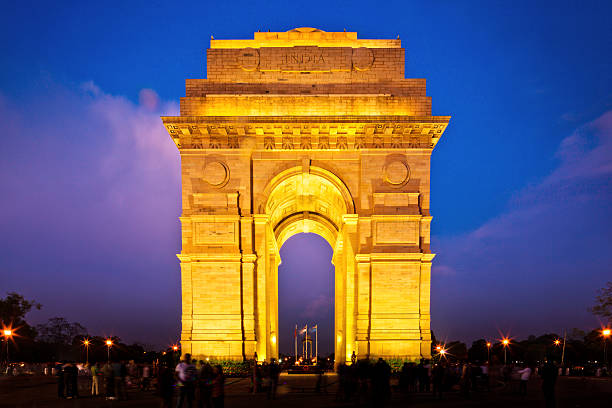 istock India Gate in New Dehli at dusk 481501921