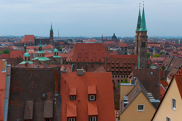 City view in Nuremberg. stock photo