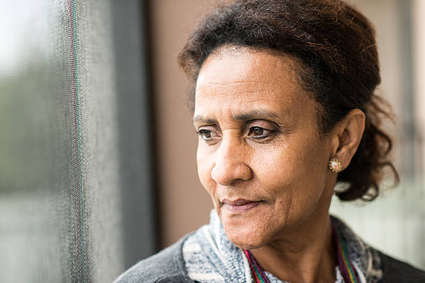 istock Pensive Mature woman 481504977