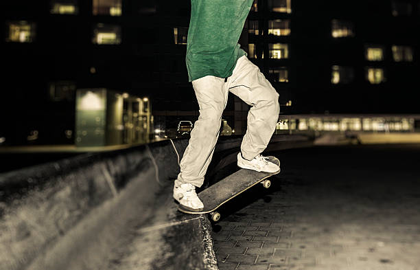 istock Young skateboarder in the city 481505428