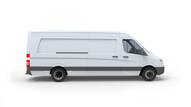 istock Blank White van / truck ready for branding 481507657