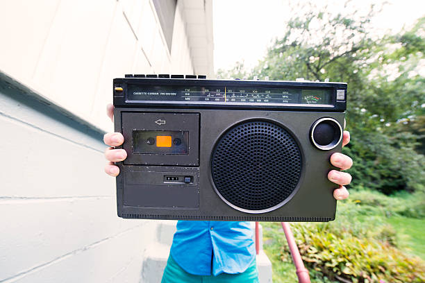 istock Retro Portable Boom Box Radio 481508297