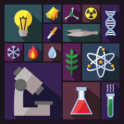 Science Guide Background Science Background With Sectors Modern Flat Design Stock Illustration ...