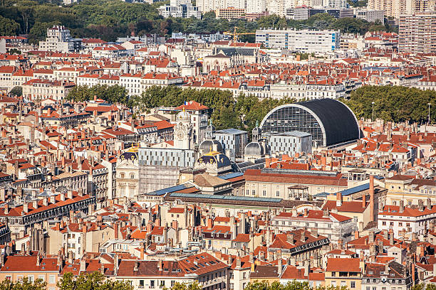 istock Lyon cityscape from above, France 481512329