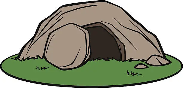 Vector illustration of Easter Tomb