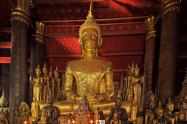 istock Wat Mai Suwannaphumaham - Buddhist temple in Luang Prabang 481512889