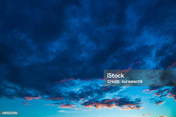 Cloud And Sunset Stock Photo - Download Image Now - 2015, Climate, Horizontal