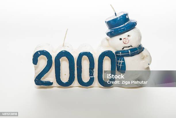 Year 2000 Celebration Candle Stock Photo - Download Image Now - 2000, 2015, 21st Century